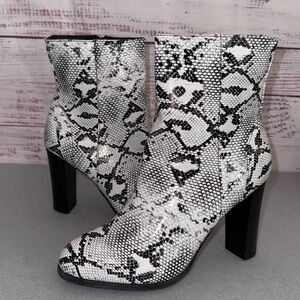 Wild Dive Snake Print Ankle Boot